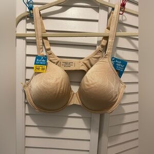 VANITY FAIR Women's “Underwire T-shirt Bra” Size 38C Tan Flex Cups Soft NWT